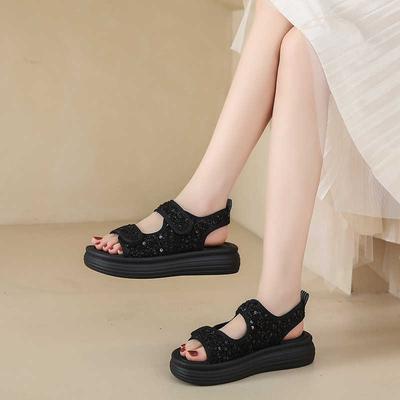 Модные сандалии суперлегкие с круглым носком, зеленые, домашние тапочки для помещений, летние женские мюли, кроссовки, спортивные тренды, сникерсы