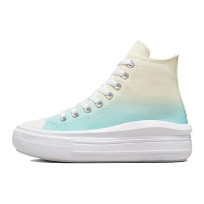 Chuck Taylor All Star Move High Ombre - Женские кроссовки Light Dew Green Egret 572898C