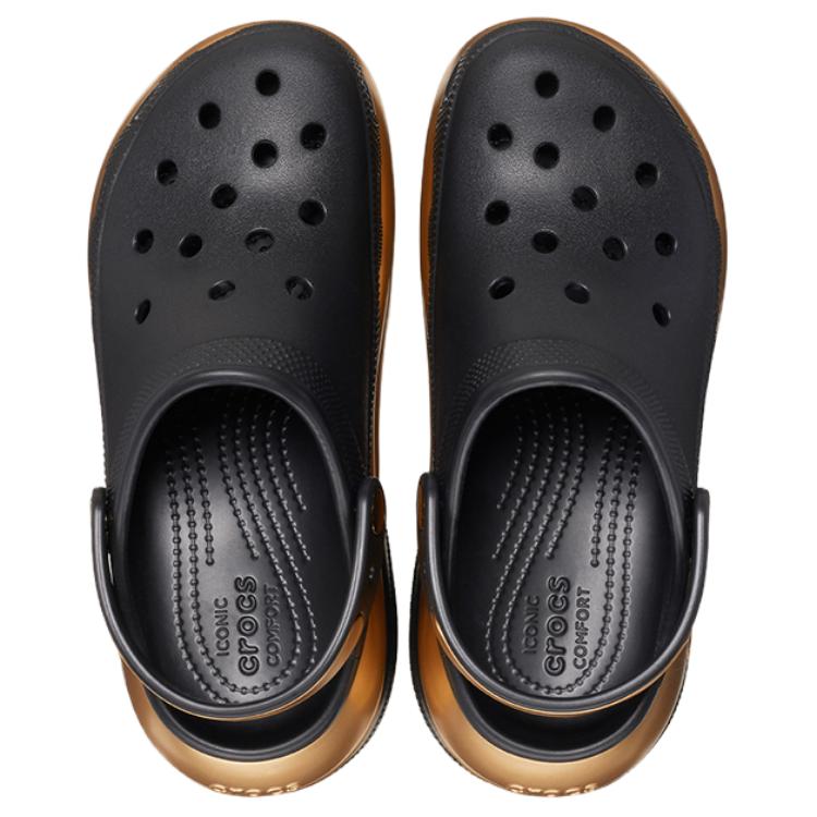 Crocs Fashion and Breathable Clogs Women's Black Gold