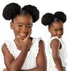 2 шт. Черный Мини Афро Кудрявые Кудрявые Волосы Пучок Эластичный Афро Пышный Конский Хвост Завязка Для Маленьких Девочек