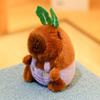 Capybara Plush Keychain Cute Bag Pendant Creative Fluffy Animals Keyring Kawaii Stuffed Doll Keychains Birthday Gift