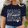 Футболки 'Мамин День Мама' Сложенные 'Мама' для Женщин Топы 'Мамина Жизнь' Футболка с Коротким Рукавом С Круглым Вырезом Подарок Маме Летние Топы Одежда