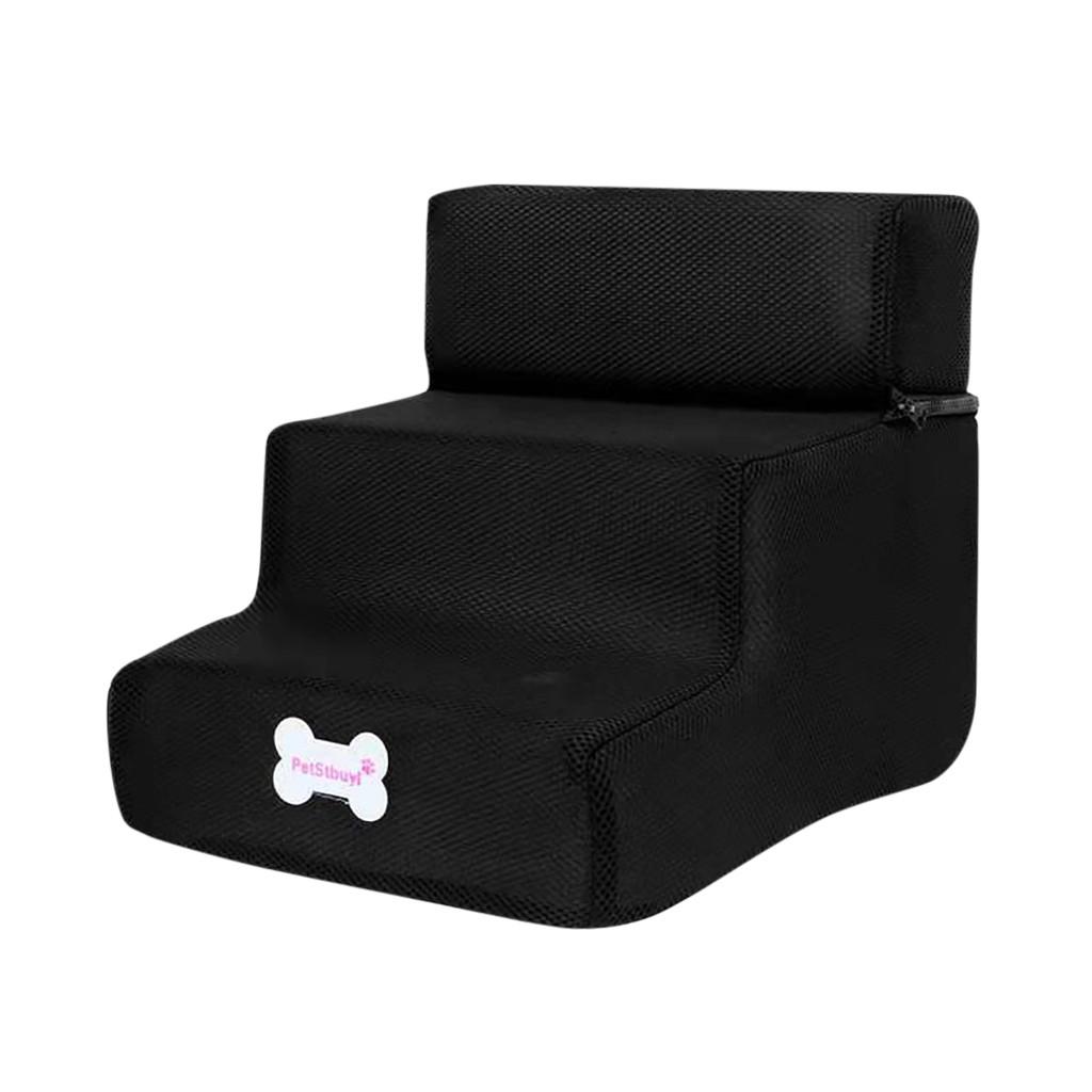 New Breathable Mesh Foldable Pet Stairs Detachable Pet Bed Cat Dog Ramp 3 Steps