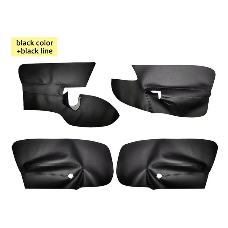LHD/RHD For VW Golf 5 MK5 Jetta 2006 2007 2008 2009 2010 2011 Microfiber Leather 4pcs Car Interior Door Armrest Panel Cover Trim