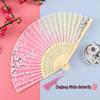 Китайский складной веер в древнем стиле для ханьфу, ципао, танцев - Портативный летний веер для женщин, детей, студентов