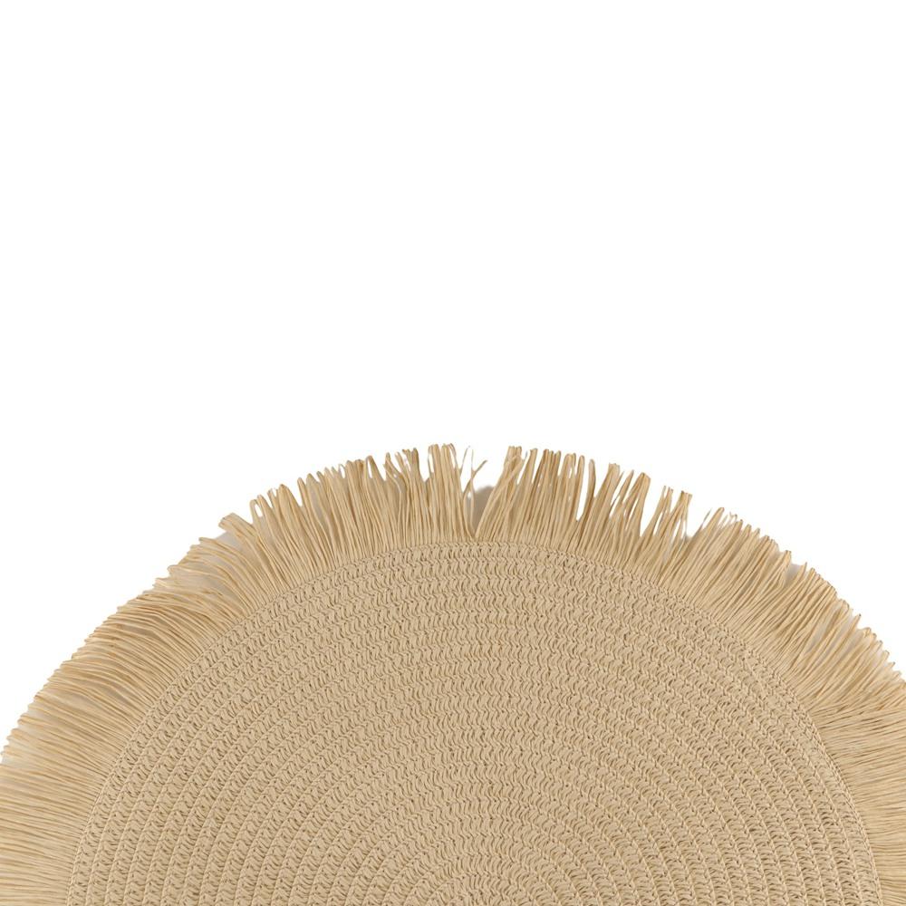 Paper Heat Resistant Place Mat with Tassel Bowl Mat Kitchen Accessories Braided Placemat  Kitchen