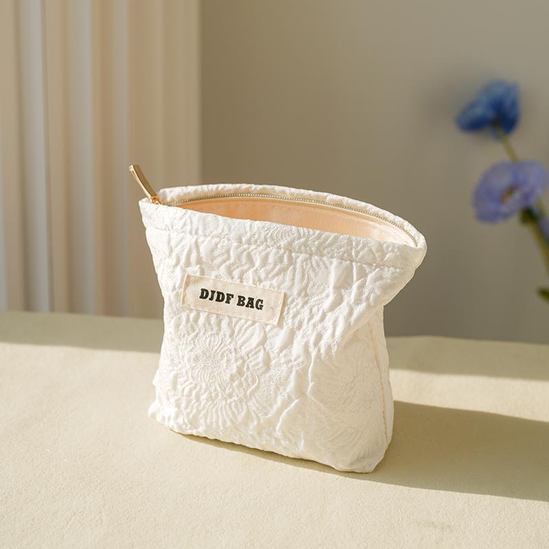 Women's Makeup Bag Small Pink Bow Makeup Lipstick Headphones Storage Bag Portable Coin Purse Commuter Card Holder Ins Style