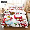 Cartoon Santa Claus Bedding Set Duvet Cover Set 3d Bedding Digital Printing Bed Linen Queen Size Bedding Set Fashion Design