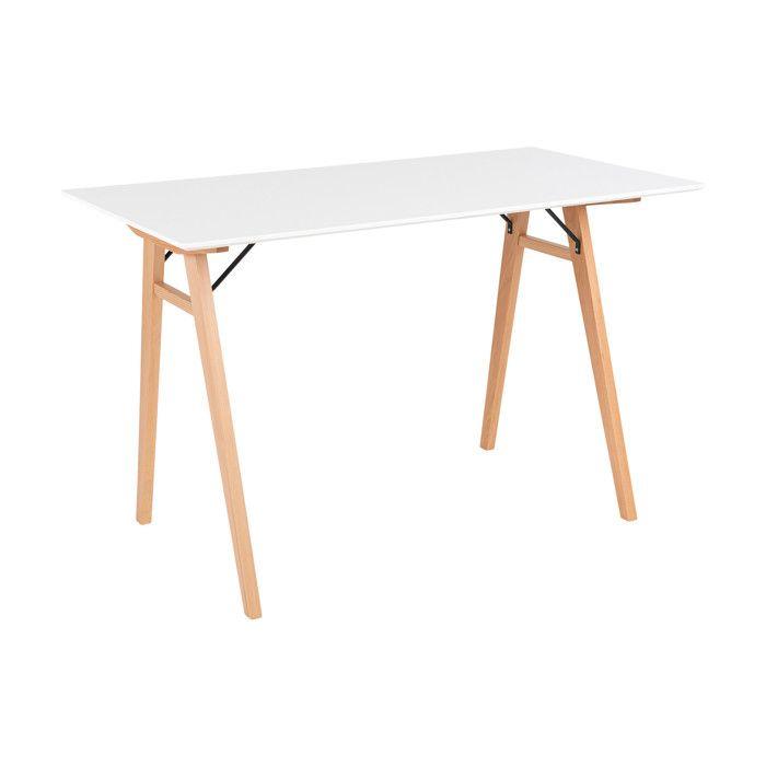 Scandinavian Desk Vangsa White/wood - House Nordic - 60 - Wood - Particle Board