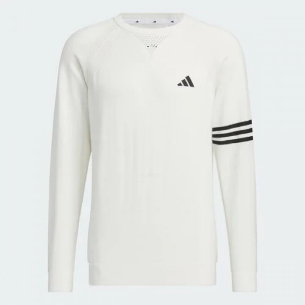Adidas Golf 24 YearS SS Men S Three Line Knit Crewneck In9049
