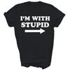 Im With Stupid Funny Matching Couples Humor Unisex Shirt Gift