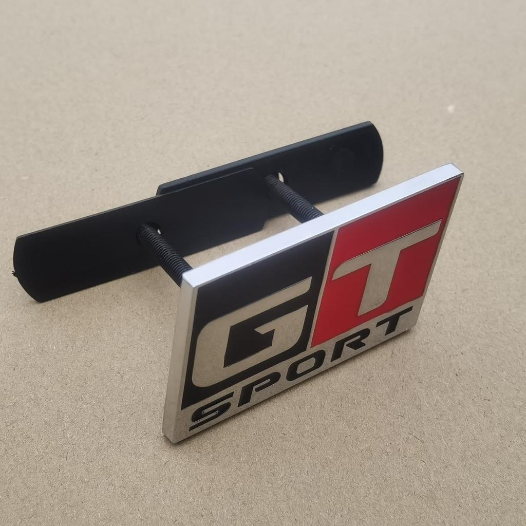 1Pc 3D Metal GT SPORT Logo, Car Front Grille Badge, Car Sider Fender/Car Rear Trunk Emblem Badge Sticker