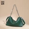 2025 New Handwoven Bag Fashion Chain Large Capacity Shoulder Armpit Bag Personalized Versatile Handbag