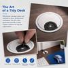 4pcs 60mm Diameter Cable Hole Cover Round Wire Cord Organizer Durable Desk Grommet  PC Desk