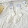 Cute Women's Thickened Socks Soft Middle Tube Socks Simple Warm Home Socks  Autumn Winter