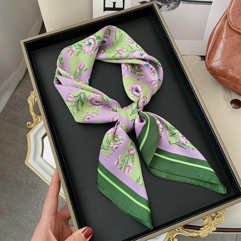 70 квадратных шарф шелковый шарф французский женский высококачественный шарф универсальный подходящий деревенский шарф-рубашка шарф