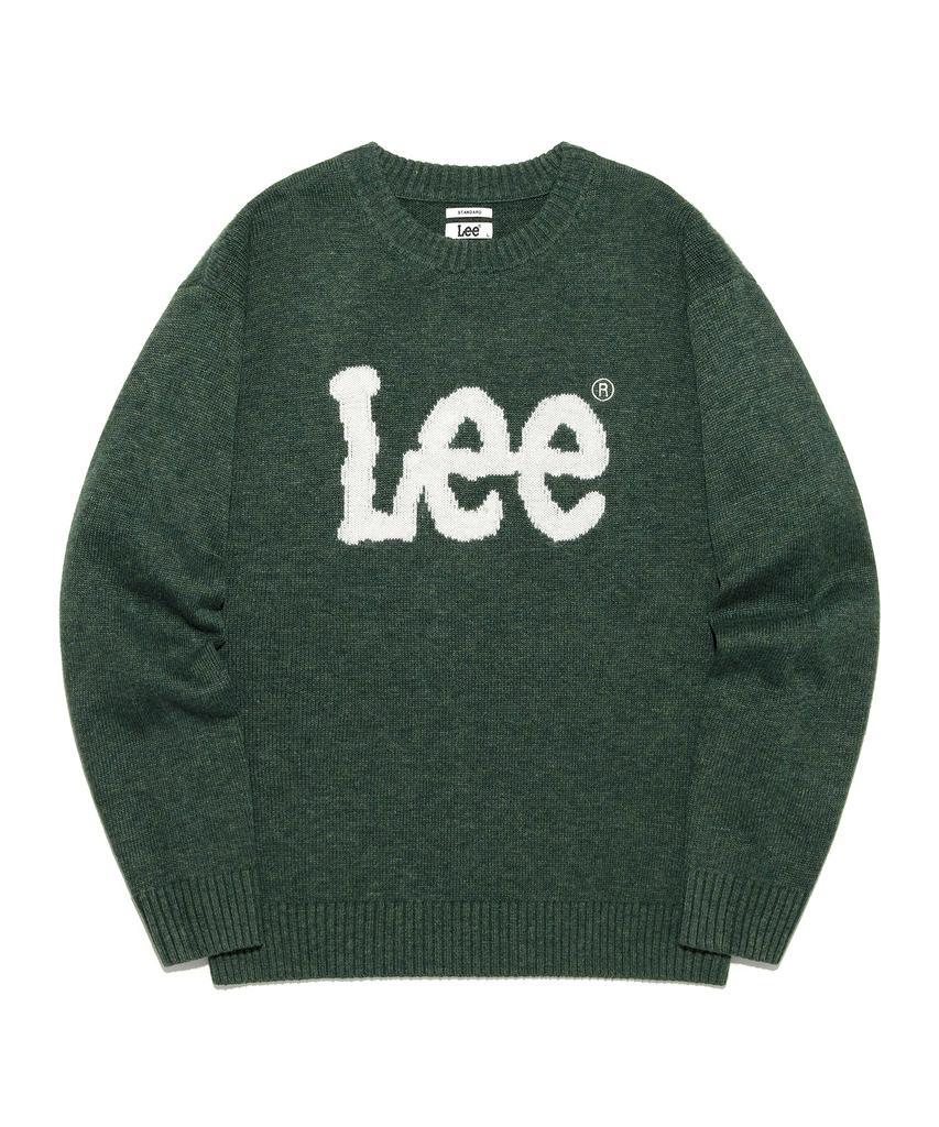 LEE Big Twitch Logo Knit Green