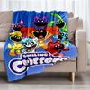 Smiling Critters Theme Printed Blanket - Perfect for Couch, Bed, Travel & Outdoor Use | Machine Washable, Cozy & Durable.
