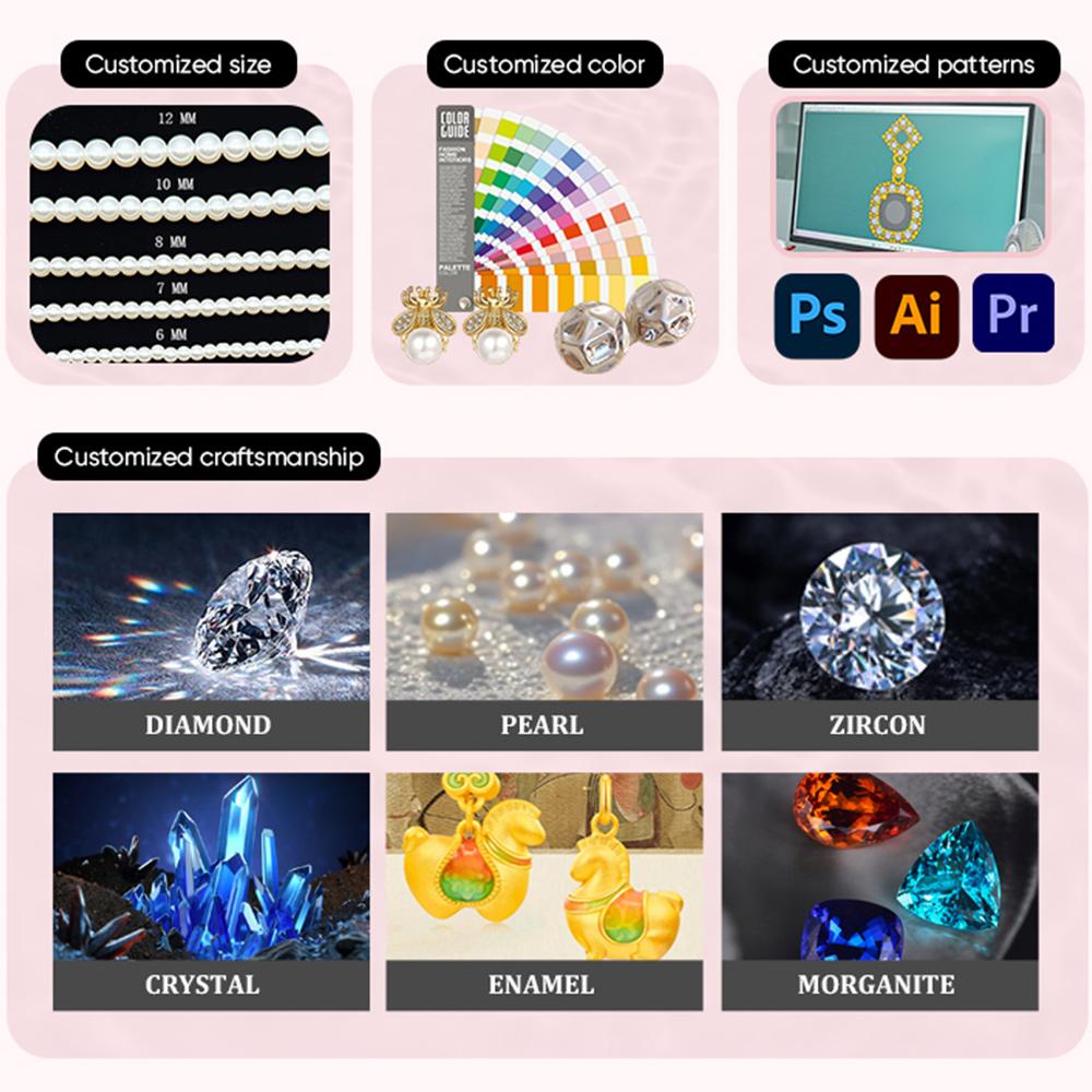 Woman Gold Plated Alloy Open Stacking Rings Set Pink Diamond Heart Bow butterfly Couple Wedding Rings for Girls Fashion Jewelry