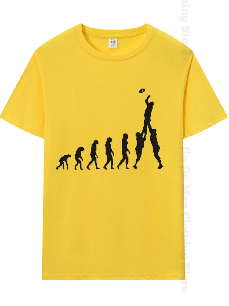 Регби Эволюция Новинка Смешная Футболка Мужская Черная Топы Футболка Хипстер Оверсайз Футболка Мужская Толстовка Футболки Мода Харадзюку Футболки