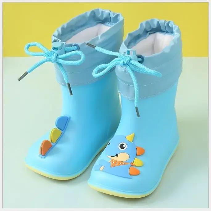 Новые резиновые сапоги для девочек, классическая водонепроницаемая детская обувь, детские резиновые сапоги из ПВХ, детские водонепроницаемые сапоги для мальчиков, детские