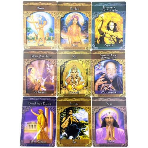 44 Ascended Masters Oracle Cards, Breathtaking Card Game, Out-of-Print Rare Collection, Most Innovative Deck (Instructions Included)