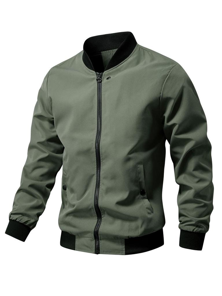 Men's Trendy Baseball Jacket: European Size, Loose Fit, Spring/Autumn 2025