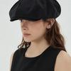VA Curved Logo Easy Fit Newsboy Cap Black