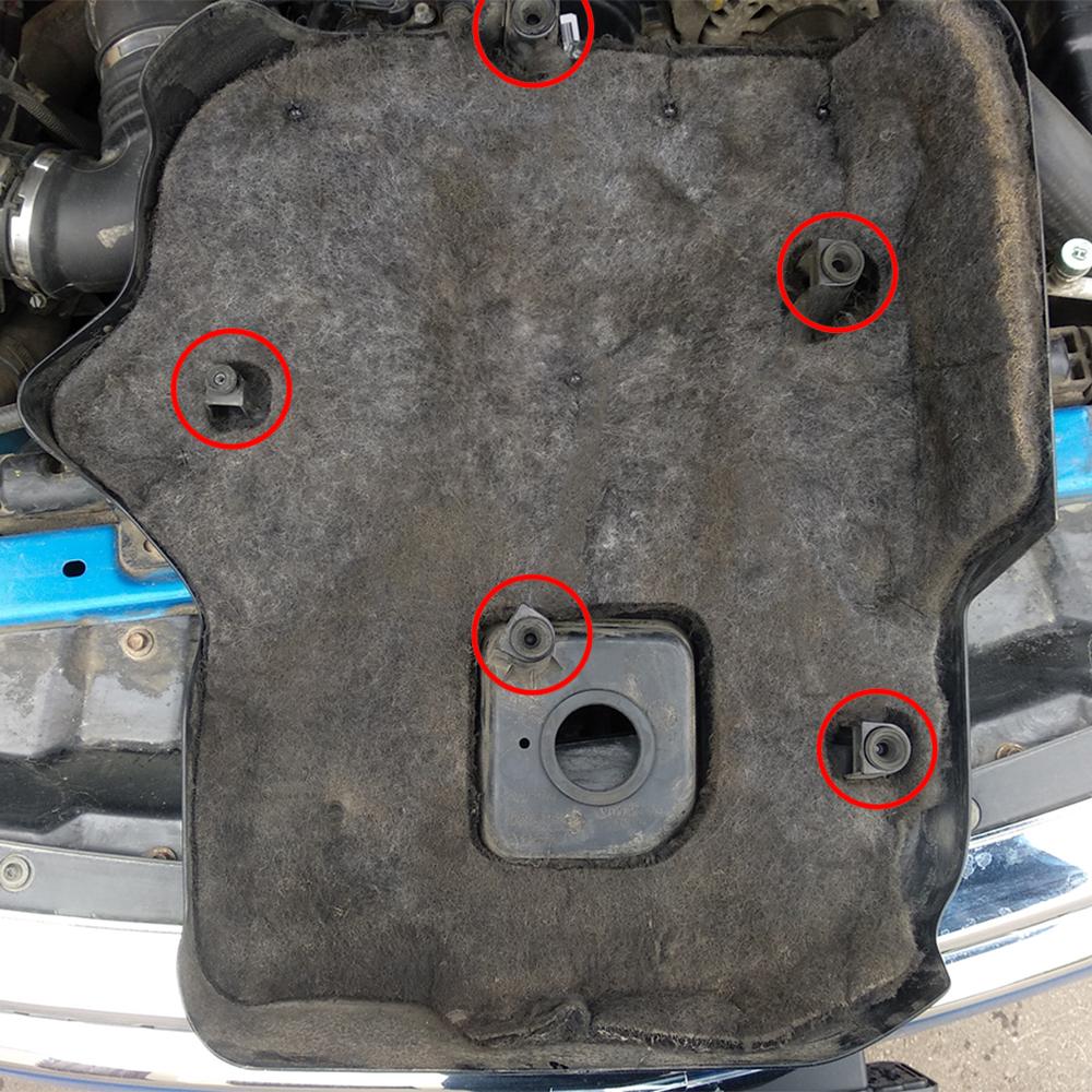 For Benz GL-Class X164 2012 2011 2010 2009 GL350CDI Engine Grommets Rubber Buffer Mount Bush Bonnet Cover Cushion A6420940785