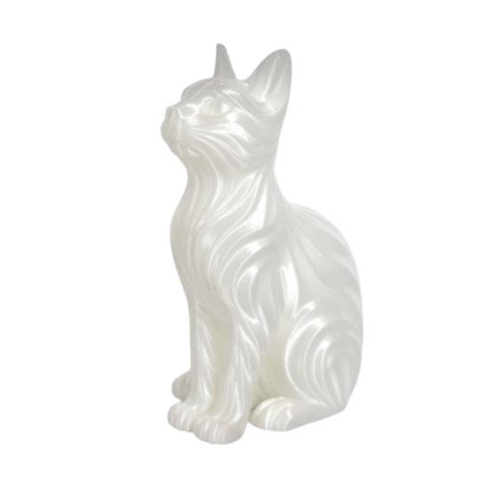 3D-печатные фигурки кошек, Современные художественные украшения для любителей кошек, Художественная скульптура кошки на устойчивом основании для прихожей дома