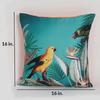 Чехол для подушки KOKO MAISON INC Talking Parrots Polystain (Упаковка из 2 шт.) | Закрытие клапаном | Цифровая печать