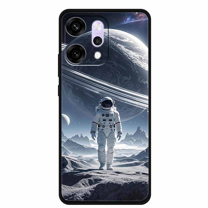 Мультяшный чехол для OPPO Reno 14 Pro, мягкий силиконовый чехол для телефона, Funda для OPPO Reno14Pro, черный ТПУ, защитный бампер, задняя крышка, мраморный, Para