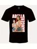 Cotton T Shirt Black Abella Danger Print Graphic Design For Casual Wear Party Outing Street Style Fashion Stateunisext Unisex Black