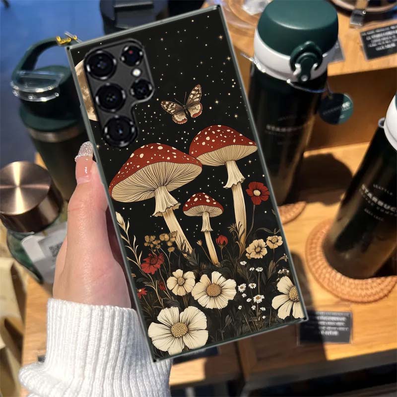 Чехол для телефона с рисунком разноцветных грибов для Samsung Galaxy S26 Ultra S25 Edge S24 S23 FE S21 Plus S20 S22 S10 Чехол TPU Capa Shell Sh