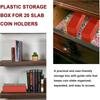 Креативный пластиковый бокс для хранения монетных слябов, совместимый с 20-слотовыми холдерами для монет, коллекционный бокс, офис, школа, дом, банковские принадлежности