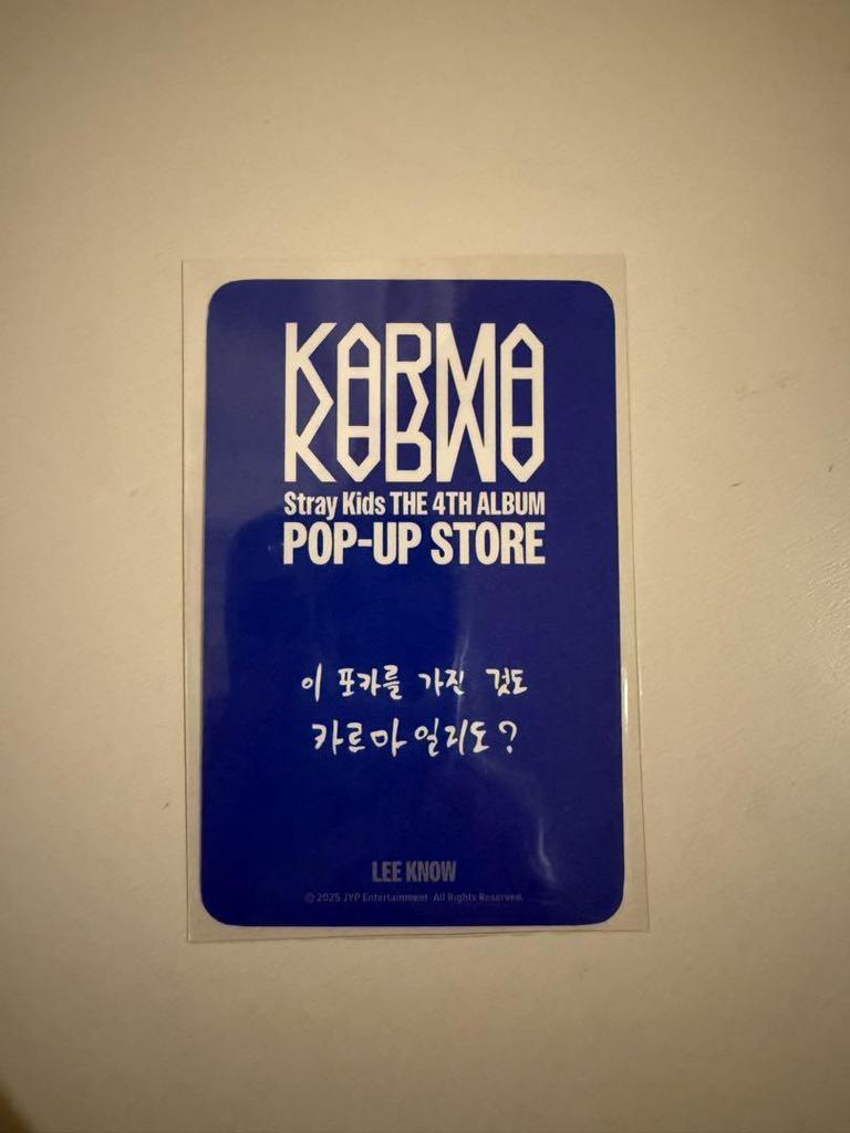 [USED] Stray Kids Lee Know POP-UP 2nd Week MD Trading Card Reno