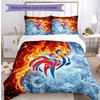 France Football Printed Bedding 3 Piece Set Cozy Breathable Bed Cover Set as Housewarming Holiday Gift