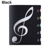 Flexible Stave Storage Holder 20Pages Music Clip Folder High-quality Music Score Folder