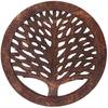 Set of 2 Wooden Trivets for Hot Dishes Pots and Pans Tea Pot Holders Nonslip Heat Resistant Kitchen Counter AL) 8" Diameter Tree of Life