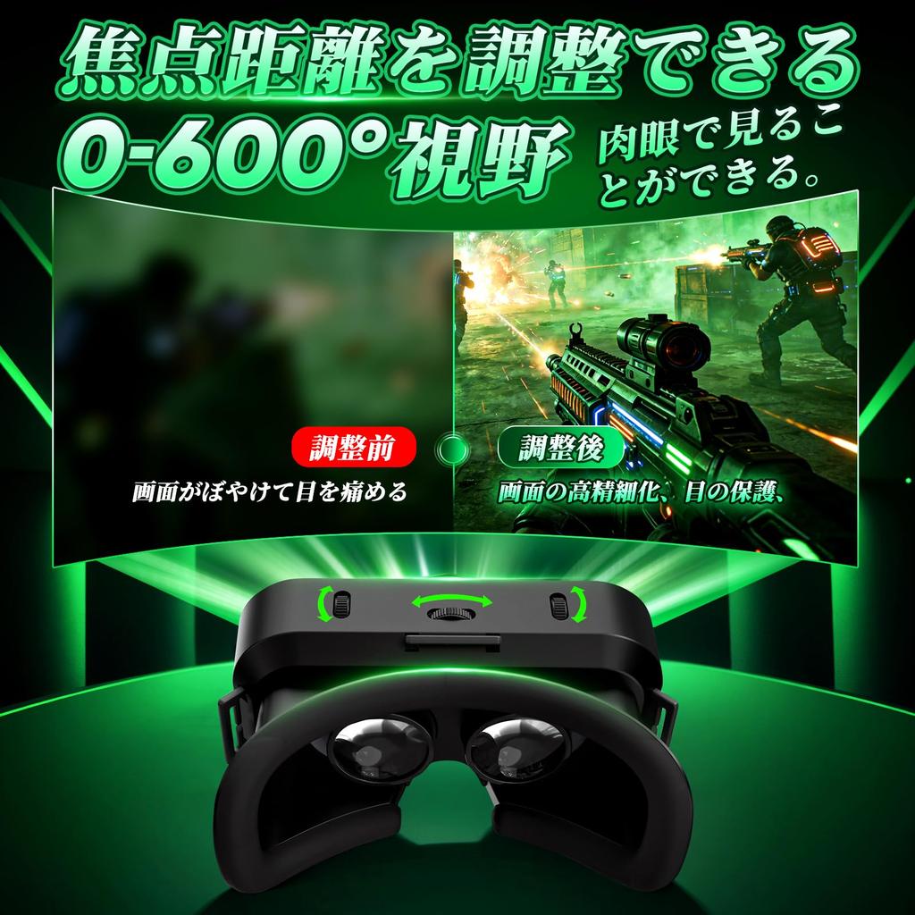 VR Goggles for 3D Video VR Wide Field of Adjustable Hard Easy to Video Compatible with Electric Masturbators Smartphones, Headset, View, Focus, Band,