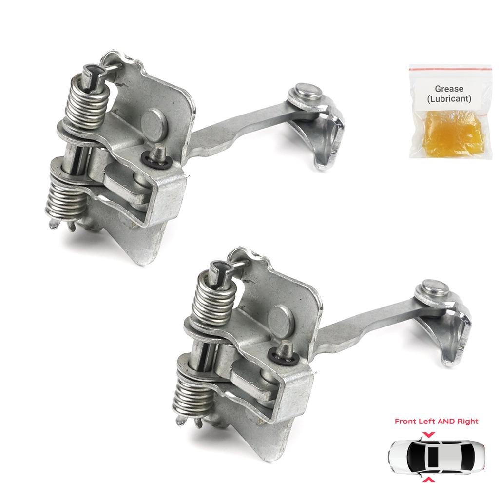 BDP756-1 2 Pieces Front Left AND Right Door Catch Hinge Brake Stop Check Strap Limiter for Renault Dacia Sandero Logan Duster MK2 804302559R