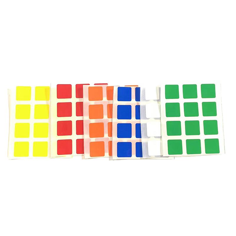 Высококачественные яркие сменные наклейки для кубика Рубика 3x3, игрушка Cubo Magico для детей, подарок взрослому, наклейки 3x3x3 для детей