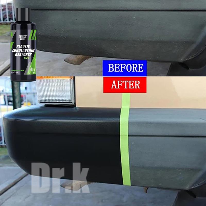 50/100 мл Автомобильный пластиковый восстанавливающий состав для восстановления черного цвета, больше блеска, чистящие средства для автомобиля, долговечное восстанавливающее покрытие для ремонта