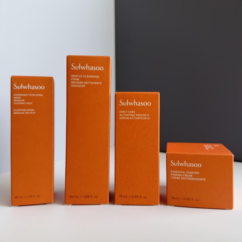 Sulwhasoo Набор: Ночная маска для сна 35 мл+Очищающая пенка 50 мл+Сыворотка активации VI 15 мл+Крем 15 мл