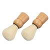 Wooden Handle Shave Brush Mini Professional Safety Synthetic Shaving Brush for Men Beauty Salon