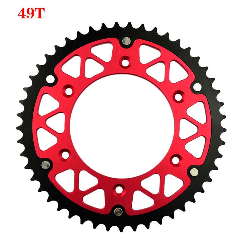 Motorcycle 45T - 52T Rear Sprocket For HONDA CRF450R CR500R XR400R XR250R XR650R CREF450X CRE250R CRE125R CRE F 250 R CRE450R