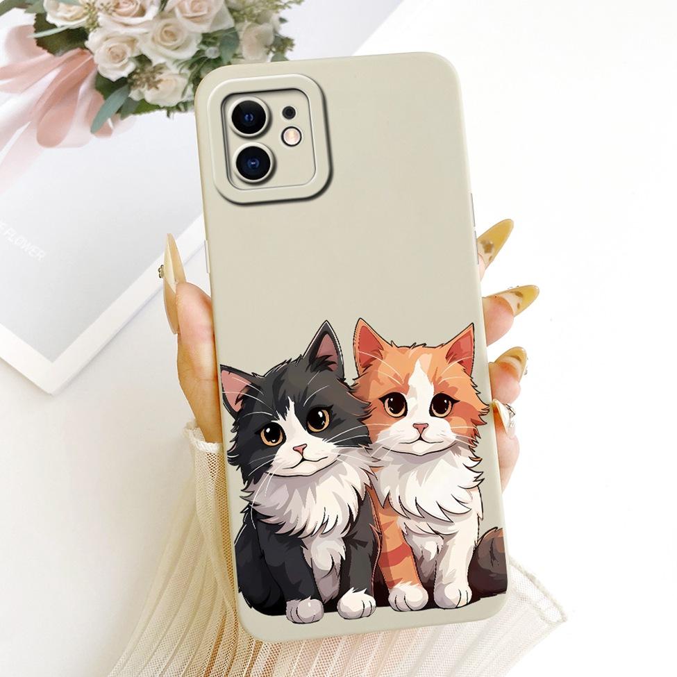 5,4'' Чехол Для iPhone 12 mini Чехол-крышка Силиконовый Роскошный Модный Крутой Кавайный Милый Расписной Funda A2399 A2176 A2398 A2400