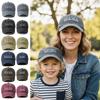 Модные washed cotton Мама Мини Вышивка Кепки Винтажные Регулируемые Бейсболки Дышащие Уличные Шляпы от Солнца
