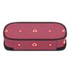 Pencil Case Smooth Zipper Roomy Interior Strong Polyester Fabric with Main Compartment Mesh Pocket and Pen Slots for Students