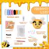 Fenrry Crochet Animal Kit Bee with Hook Yarn Set for Beginners Adults DIY Craft Supplies Step-by-Step Video Tutorials